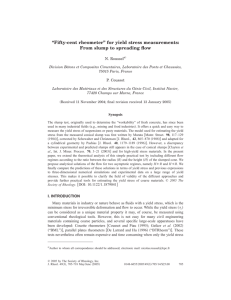 “Fifty-cent rheometer” for yield stress measurements: From slump to