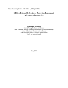 XBRL (Extensible Business Reporting Language)