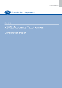Consultation: XBRL Accounts Taxonomies