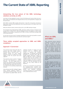 The Current State of XBRL Reporting