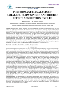 performance analysis of parallel flow single and double