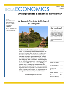 Undergraduate Economics Newsletter