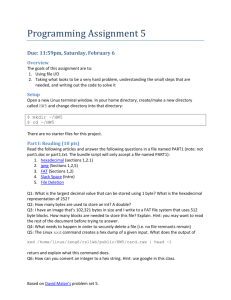 Programming Assignment 5