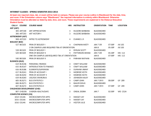 INTERNET CLASSES - SPRING SEMESTER 2013-2014