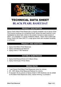 TECHNICAL DATA SHEET BLACK PEARL BASECOAT