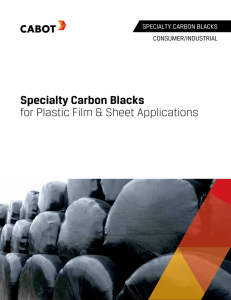 Specialty Carbon Blacks for Plastic Film & Sheet Applications