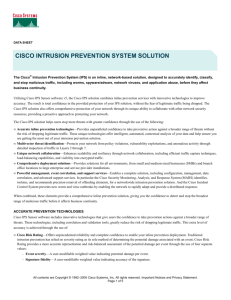 cisco intrusion prevention system solution