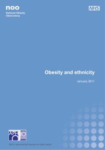 Obesity and ethnicity - Public Health England Obesity Knowledge