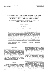 THE ASSOCIATION OF BODY FAT DISTRIBUTION WITH