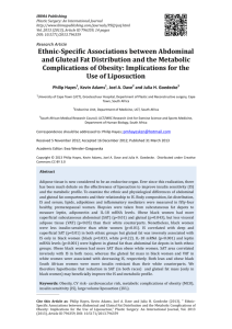 Ethnic-Specific Associations between Abdominal and Gluteal Fat