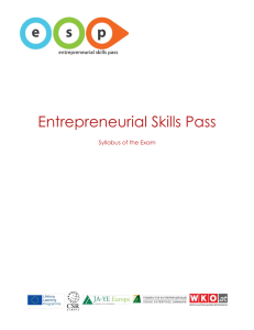 Entrepreneurial Skills Pass