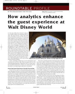 How analytics enhance the guest experience at Walt Disney World