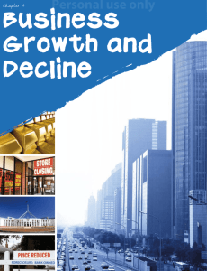 Chapter 4: Business Growth and Decline