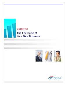 Guide 10: The Life Cycle of Your New Business