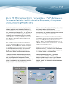 (PMP) to Measure Substrate Oxidation by Mitochondrial Respiratory