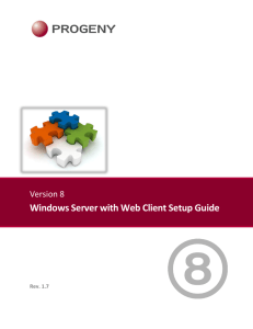 Windows Server with Web Client Setup Guide