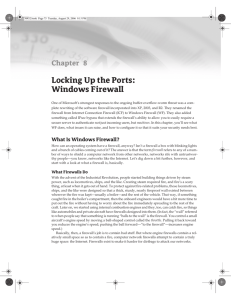 Locking Up the Ports: Windows Firewall