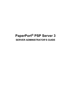 PaperPort PSP Server 3