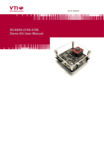 SCA8X0-21X0-31X0 DEMO KIT User manual