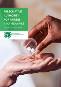 prescriptive authority for nurses and midwives