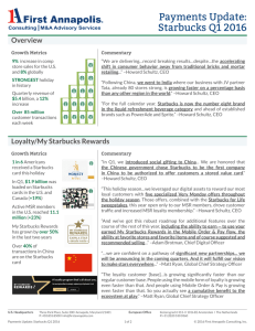 Payments Update: Starbucks Q1 2016