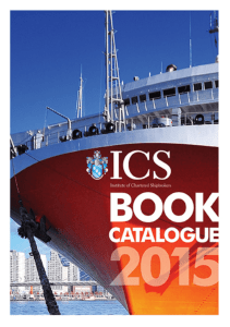 Book Catalogue 2015 - Institute of Chartered Shipbrokers