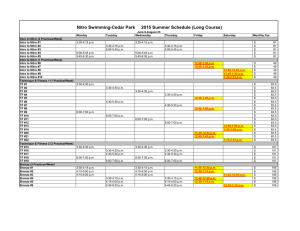 Nitro Swimming-Cedar Park 2015 Summer Schedule (Long Course)