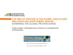 Protein's Rise In The Global Health & Wellness And Supplement