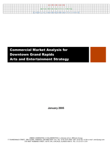 Commercial Market Analysis for Downtown Grand Rapids Arts and