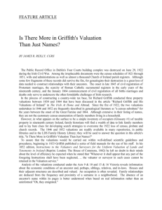 Is There More in Griffith's Valuation Than Just Names?