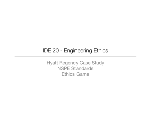 IDE 20 - Engineering Ethics