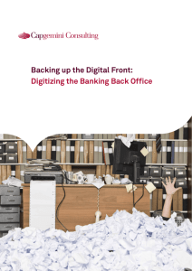 Backing up the Digital Front: Digitizing the Banking