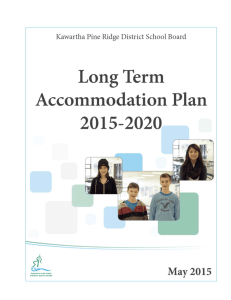 Long Term Accommodation Plan - 2015-2020