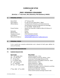 Read Prof. Odhiambo's profile