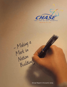CHASE Annual Report 2009