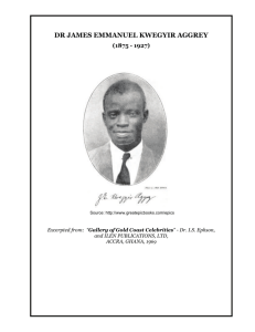 DR JAMES EMMANUEL KWEGYIR AGGREY