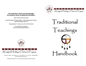 Traditional Teachings Handbook