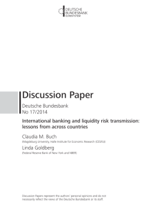 International banking and liquidity risk transmission