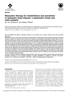 Relaxation therapy for cardiac patients - Adem