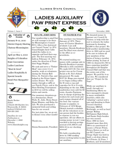 ladies auxiliary paw print express