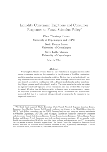 Liquidity Constraint Tightness and Consumer Responses to Fiscal