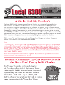 A Win for Mobility Member's Woman's Committee Toy/Gift Drive to