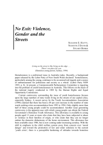 No exit : violence, gender and the streets