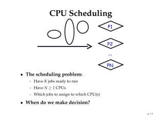 CPU Scheduling - Stanford Secure Computer Systems Group