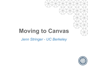 Moving to Canvas