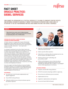 fact sheet oracle practice: siebel services