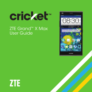 ZTE Grand™ X Max User Guide