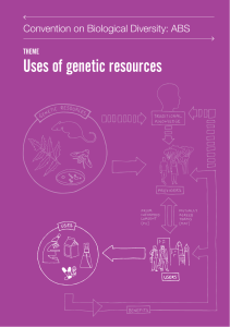 Uses of genetic resources - Convention on Biological Diversity