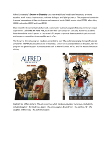 Alfred University's Drawn to Diversity uses non
