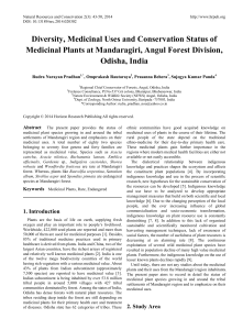 Diversity, Medicinal Uses and Conservation Status of Medicinal